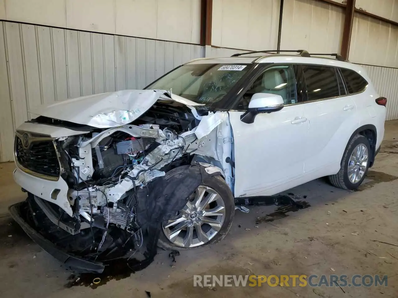 1 Photograph of a damaged car 5TDXBRCH8PS111160 TOYOTA HIGHLANDER 2023