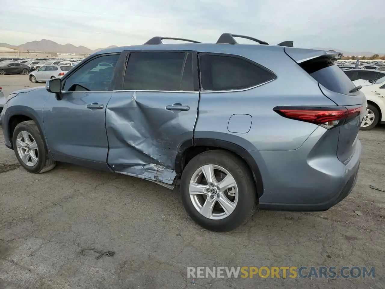 2 Фотография поврежденного автомобиля 5TDZARAH2PS525887 TOYOTA HIGHLANDER 2023
