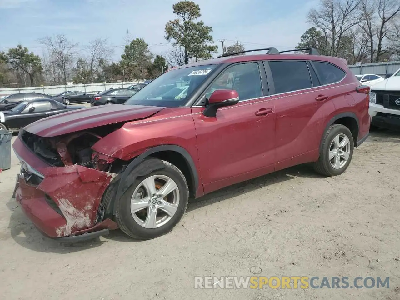 1 Photograph of a damaged car 5TDZARAH9PS518001 TOYOTA HIGHLANDER 2023