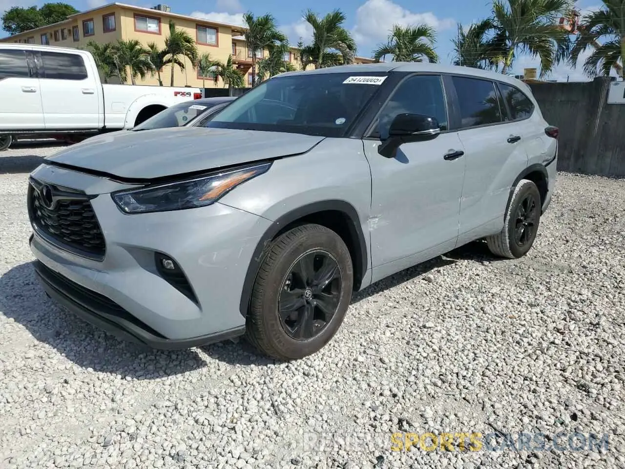1 Фотография поврежденного автомобиля 5TDKARAH5RS530697 TOYOTA HIGHLANDER 2024
