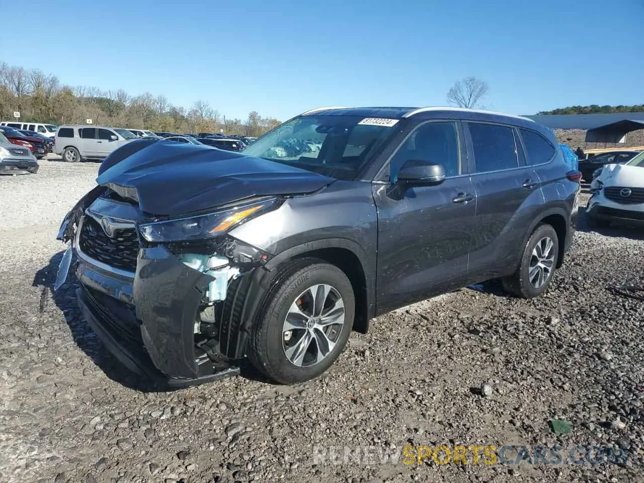 1 Photograph of a damaged car 5TDKARAH9RS532193 TOYOTA HIGHLANDER 2024