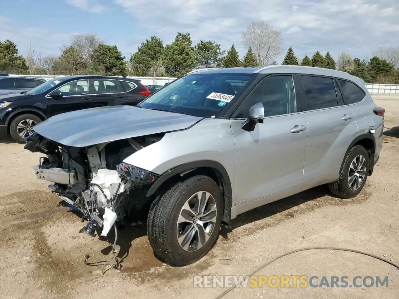 1 Фотография поврежденного автомобиля 5TDKBRCH3RS636172 TOYOTA HIGHLANDER 2024