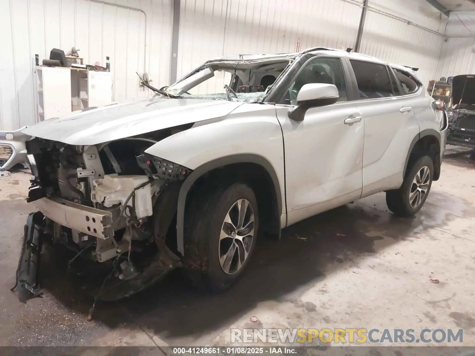 2 Фотография поврежденного автомобиля 5TDKBRCH8RS607251 TOYOTA HIGHLANDER 2024