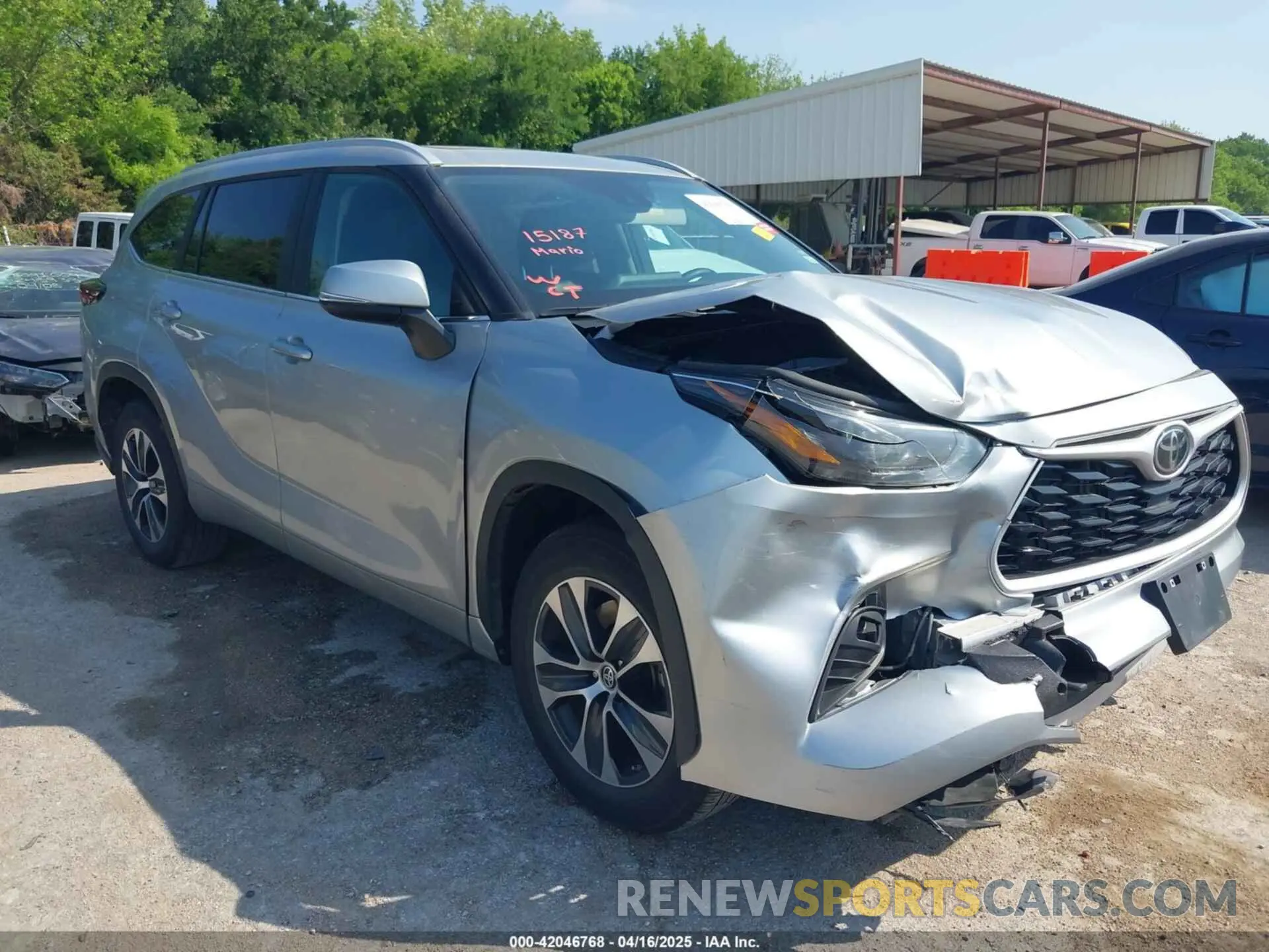 1 Photograph of a damaged car 5TDKDRAH1RS534544 TOYOTA HIGHLANDER 2024