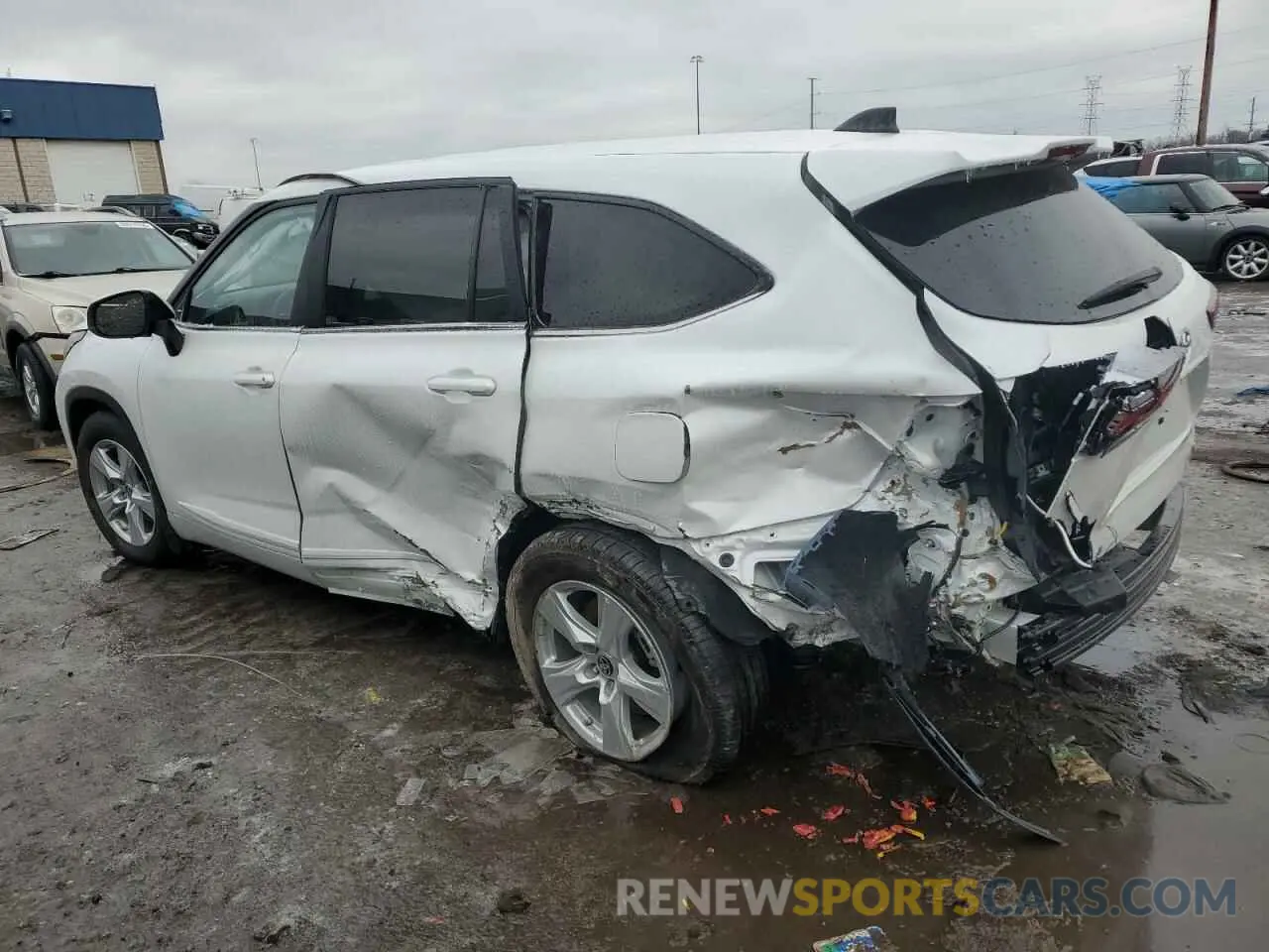 2 Фотография поврежденного автомобиля 5TDKDRAH2RS051502 TOYOTA HIGHLANDER 2024