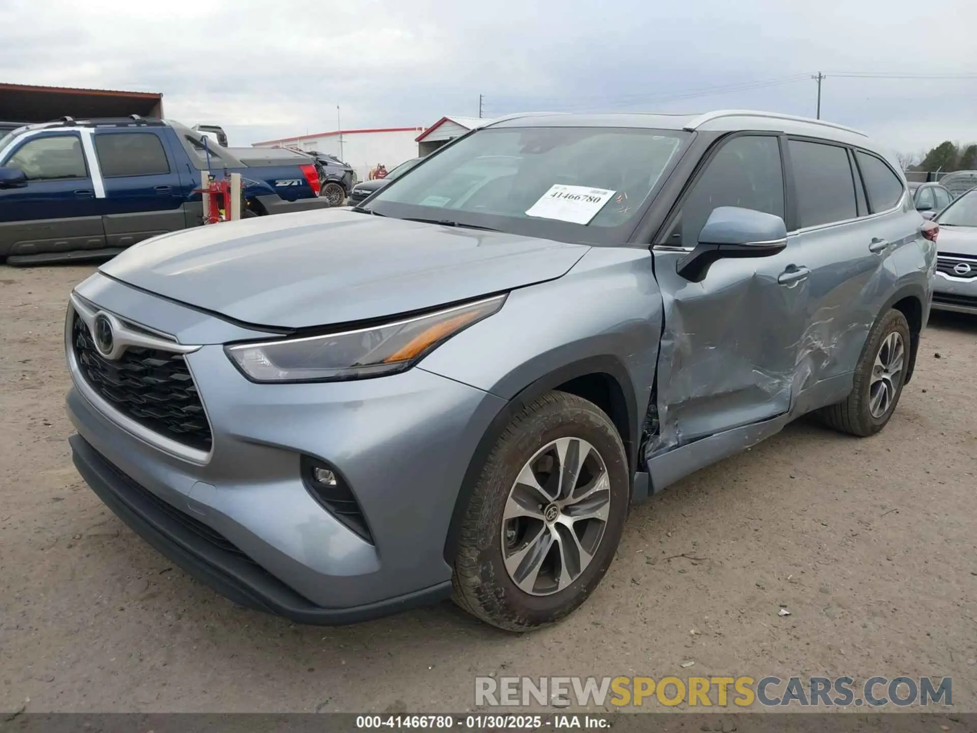 2 Фотография поврежденного автомобиля 5TDKDRAH2RS542863 TOYOTA HIGHLANDER 2024