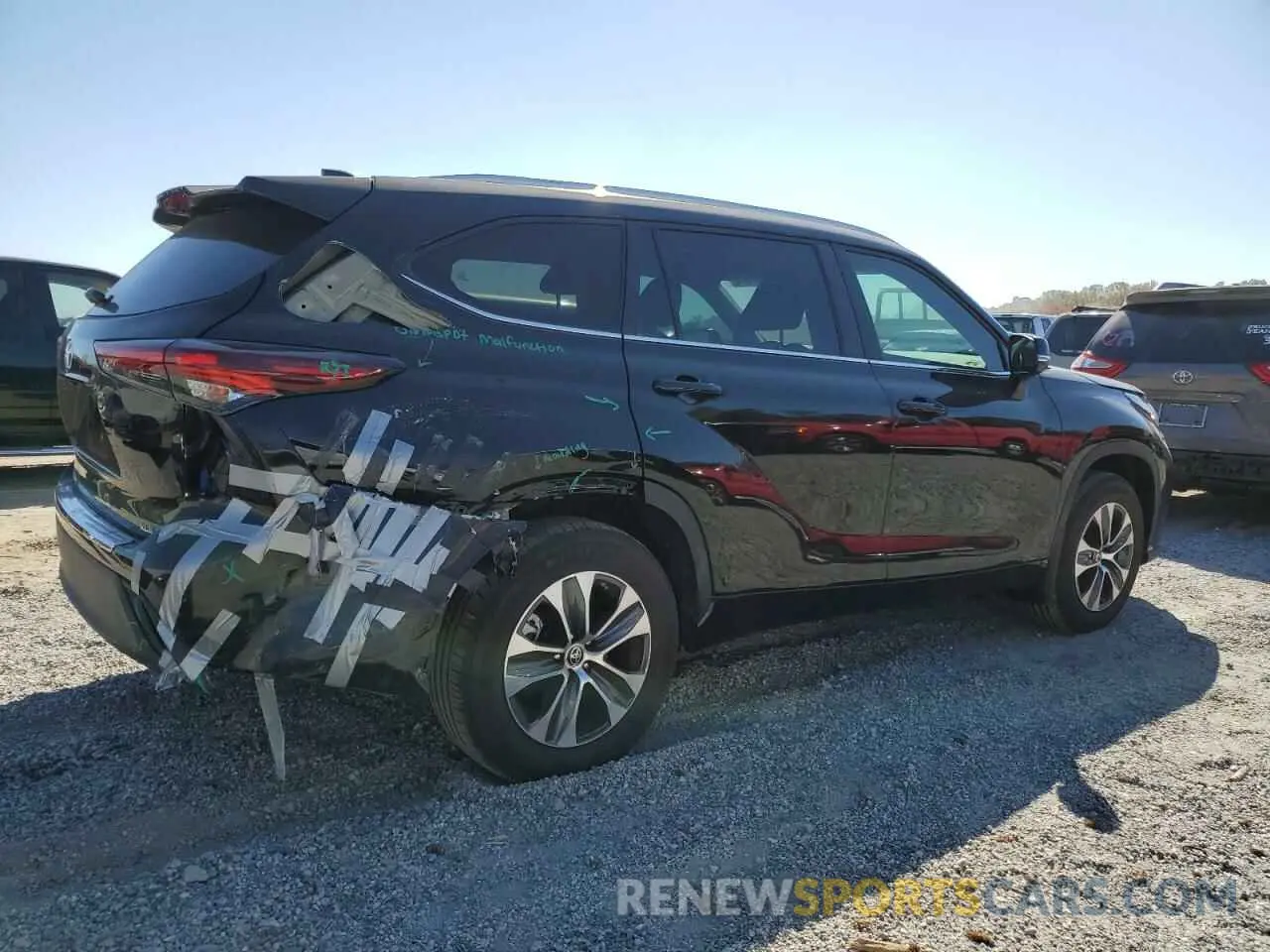 3 Фотография поврежденного автомобиля 5TDKDRAH5RS530903 TOYOTA HIGHLANDER 2024