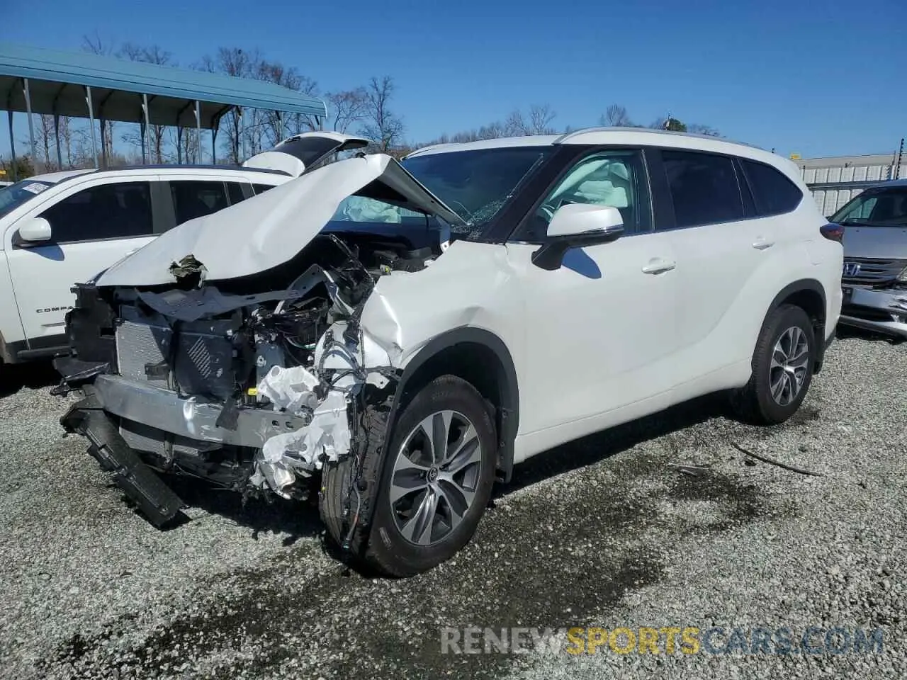 1 Фотография поврежденного автомобиля 5TDKDRAH6RS547709 TOYOTA HIGHLANDER 2024
