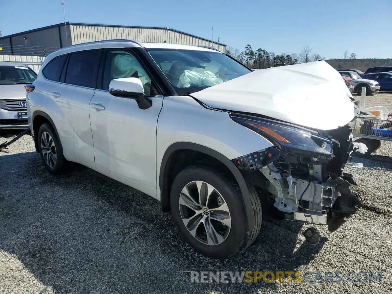 4 Фотография поврежденного автомобиля 5TDKDRAH6RS547709 TOYOTA HIGHLANDER 2024