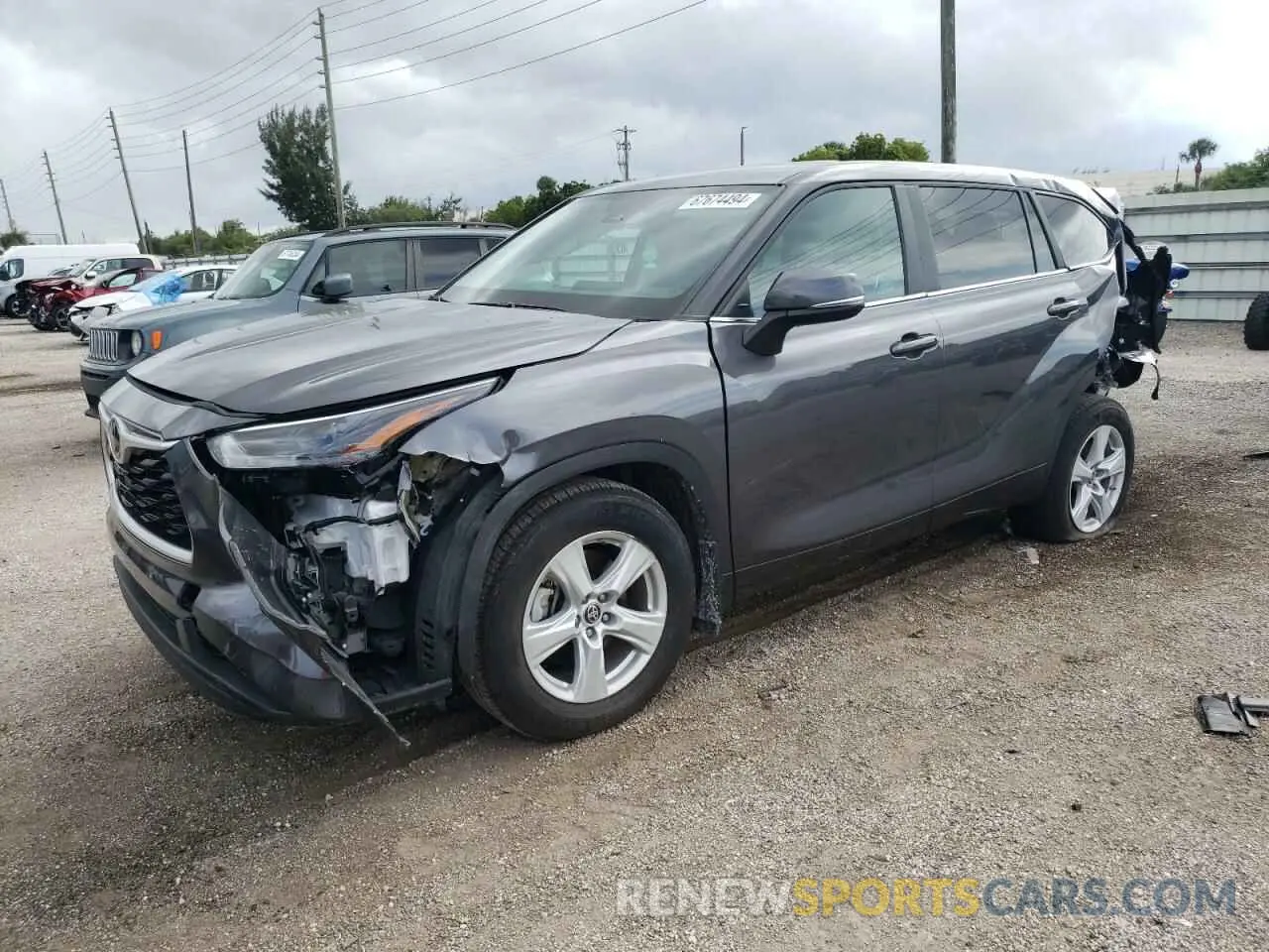 1 Фотография поврежденного автомобиля 5TDKDRAH9RS538454 TOYOTA HIGHLANDER 2024