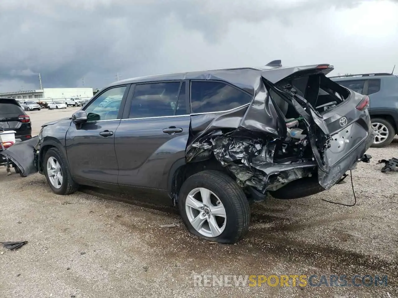 2 Фотография поврежденного автомобиля 5TDKDRAH9RS538454 TOYOTA HIGHLANDER 2024