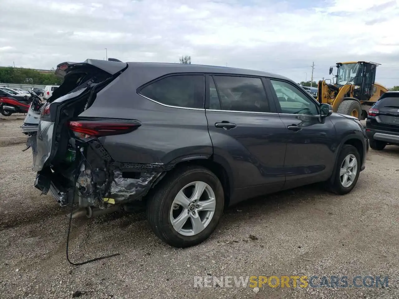 3 Фотография поврежденного автомобиля 5TDKDRAH9RS538454 TOYOTA HIGHLANDER 2024
