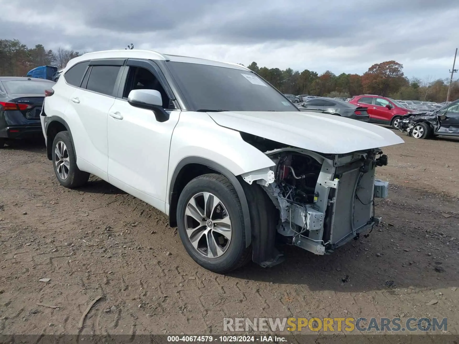 1 Фотография поврежденного автомобиля 5TDKDRBH0RS545971 TOYOTA HIGHLANDER 2024