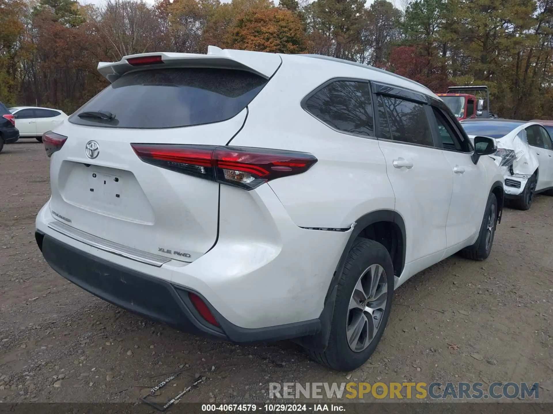 4 Фотография поврежденного автомобиля 5TDKDRBH0RS545971 TOYOTA HIGHLANDER 2024