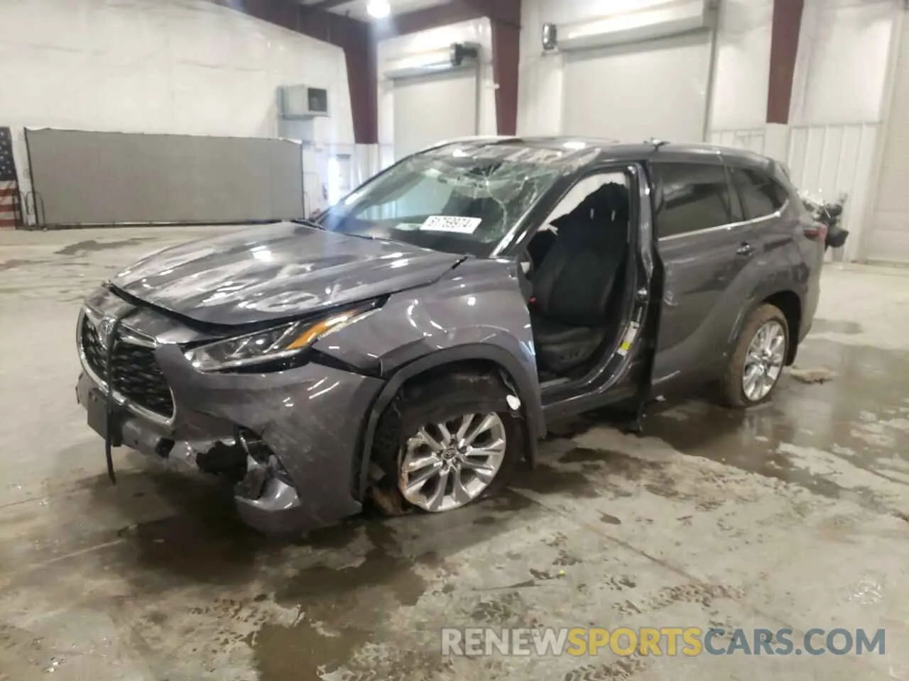 1 Photograph of a damaged car 5TDKDRBH1RS552413 TOYOTA HIGHLANDER 2024