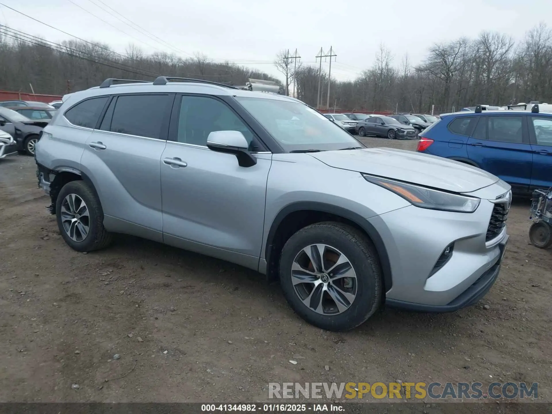 1 Фотография поврежденного автомобиля 5TDKDRBH3RS532227 TOYOTA HIGHLANDER 2024