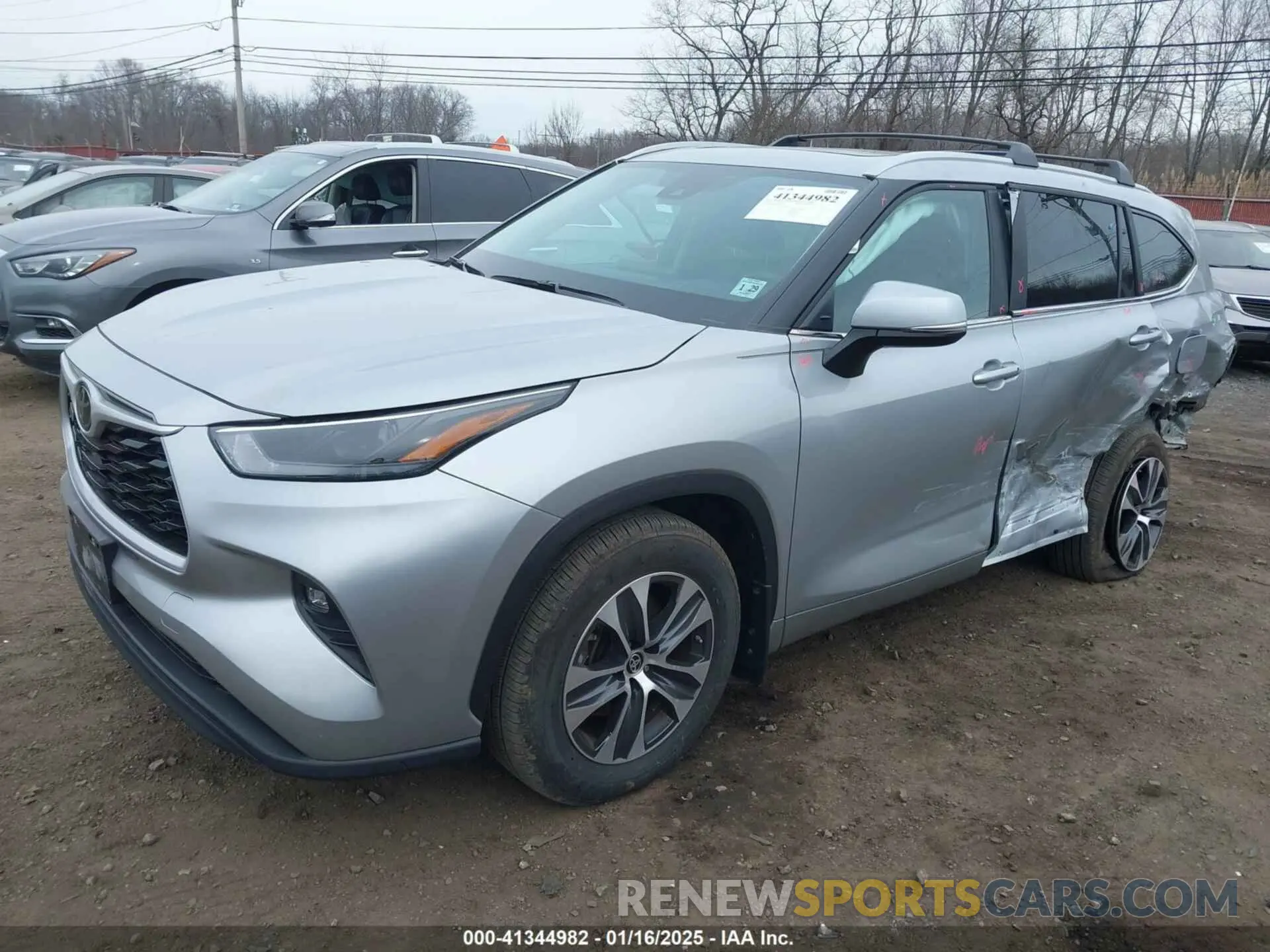 2 Фотография поврежденного автомобиля 5TDKDRBH3RS532227 TOYOTA HIGHLANDER 2024