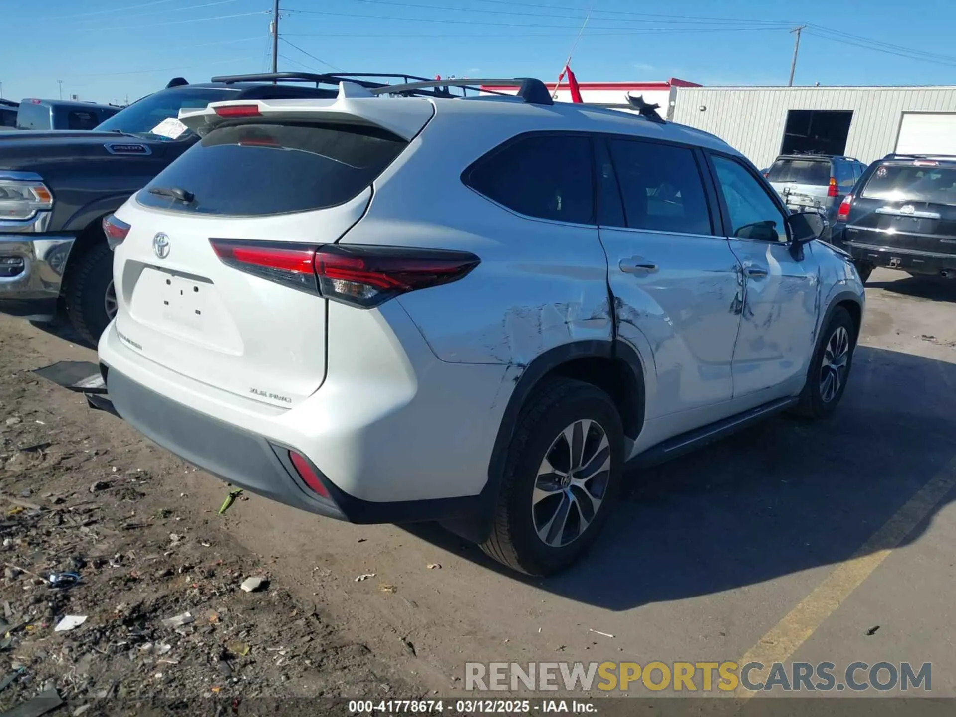 4 Фотография поврежденного автомобиля 5TDKDRBH5RS551491 TOYOTA HIGHLANDER 2024