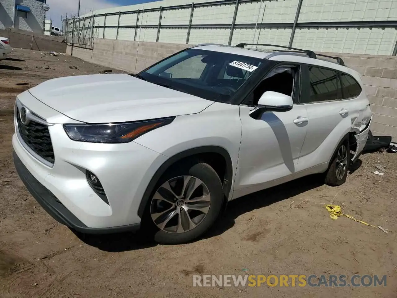 1 Photograph of a damaged car 5TDKDRBH5RS553970 TOYOTA HIGHLANDER 2024