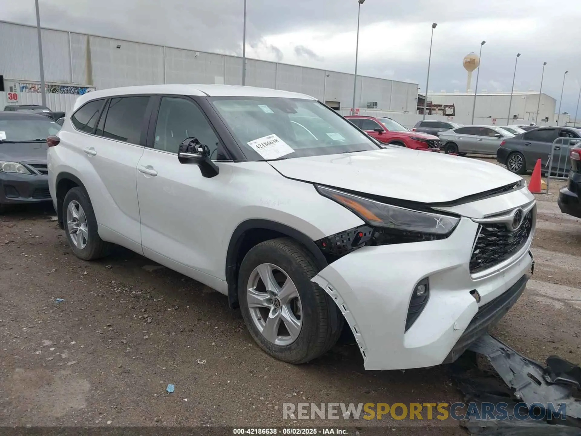 1 Photograph of a damaged car 5TDKDRBH6RS536028 TOYOTA HIGHLANDER 2024