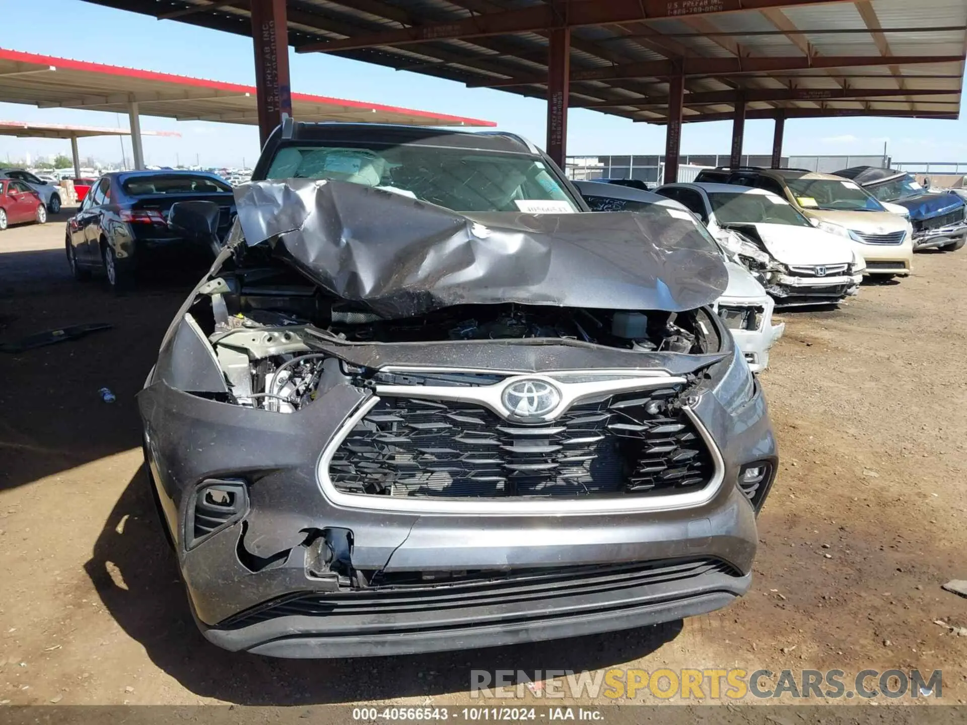 6 Фотография поврежденного автомобиля 5TDKDRBH6RS557428 TOYOTA HIGHLANDER 2024