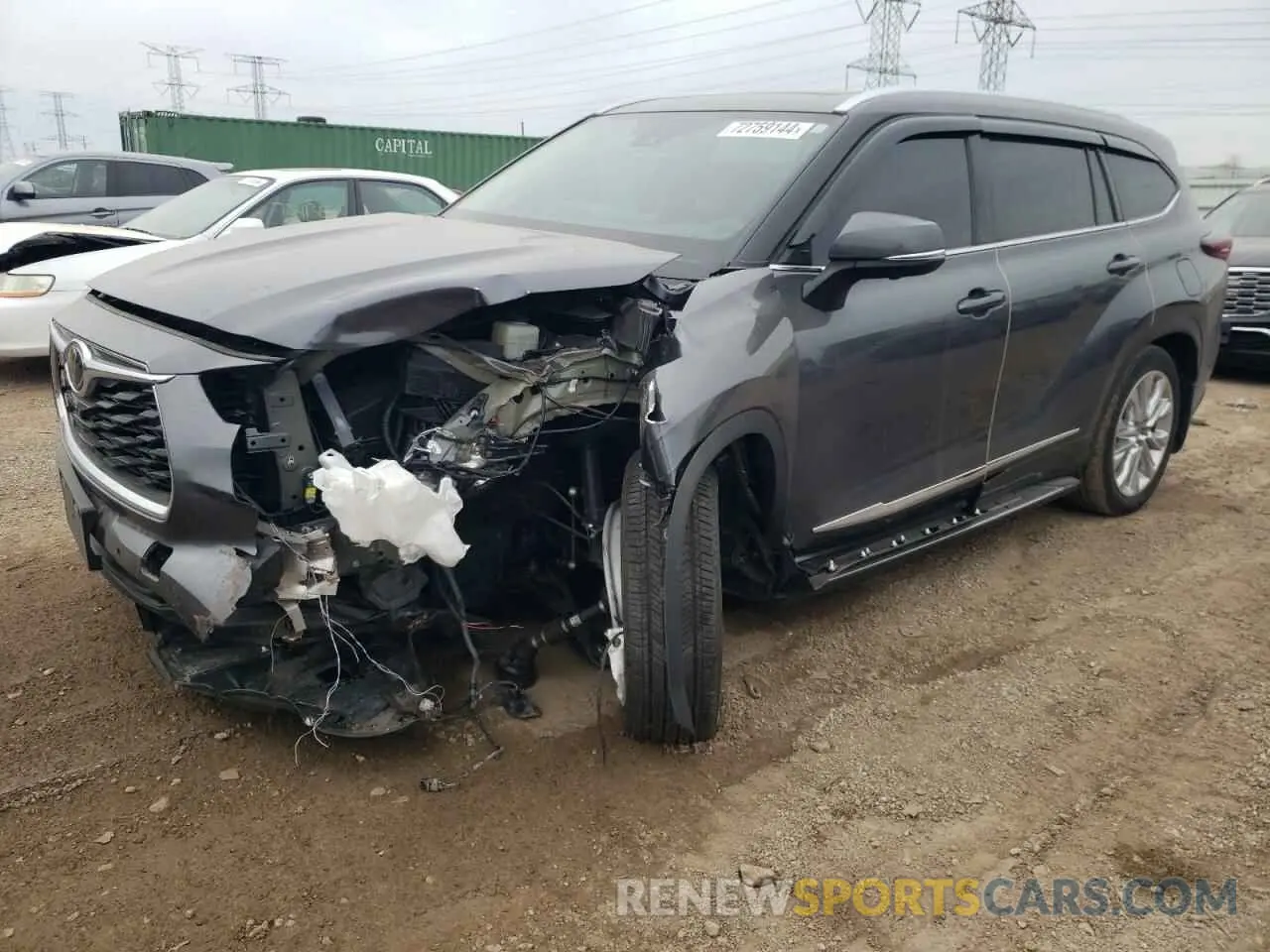 1 Photograph of a damaged car 5TDKDRBH8RS545166 TOYOTA HIGHLANDER 2024