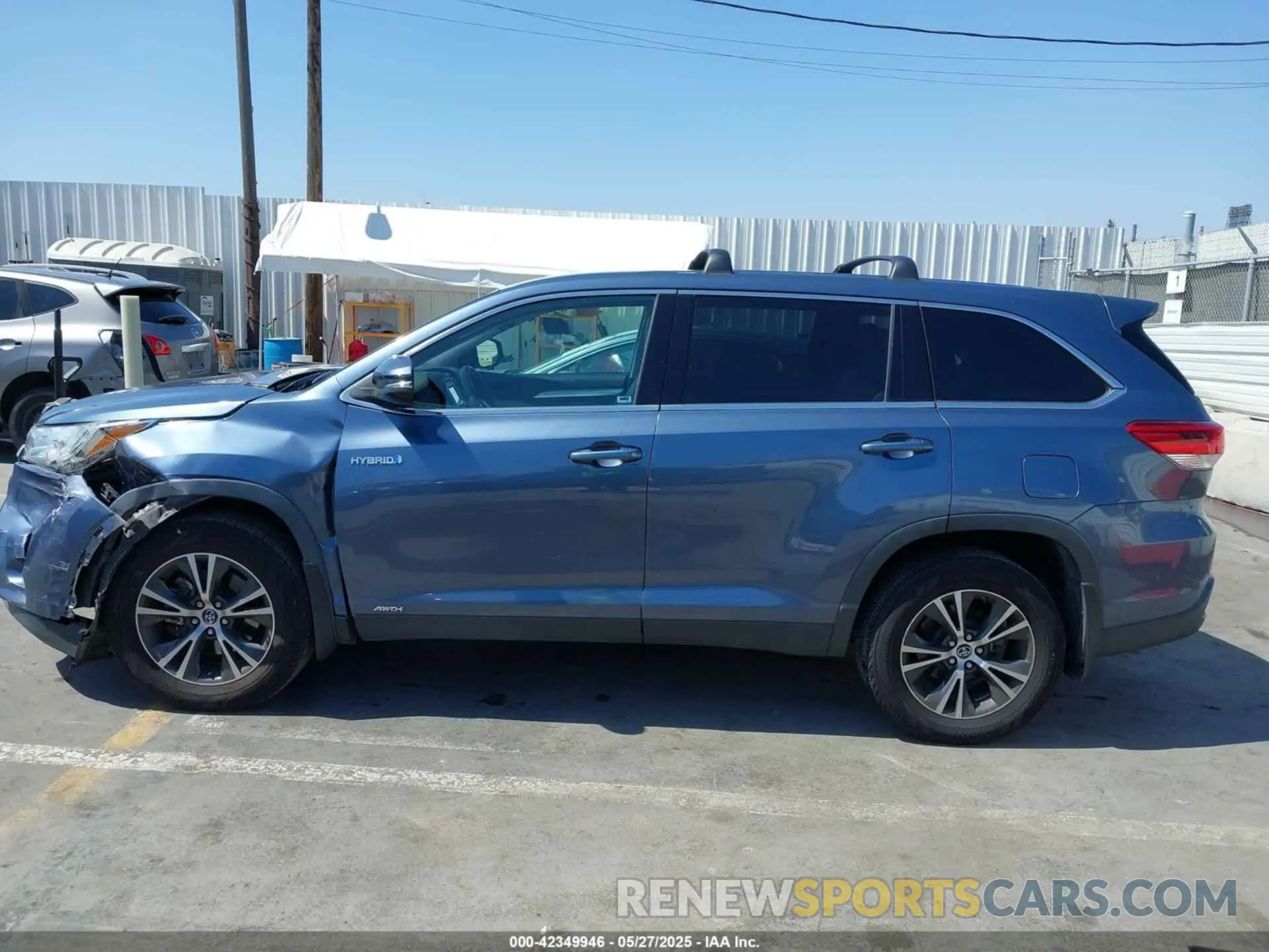 14 Фотография поврежденного автомобиля 5TDBGRFHXKS074774 TOYOTA HIGHLANDER HYBRID 2019