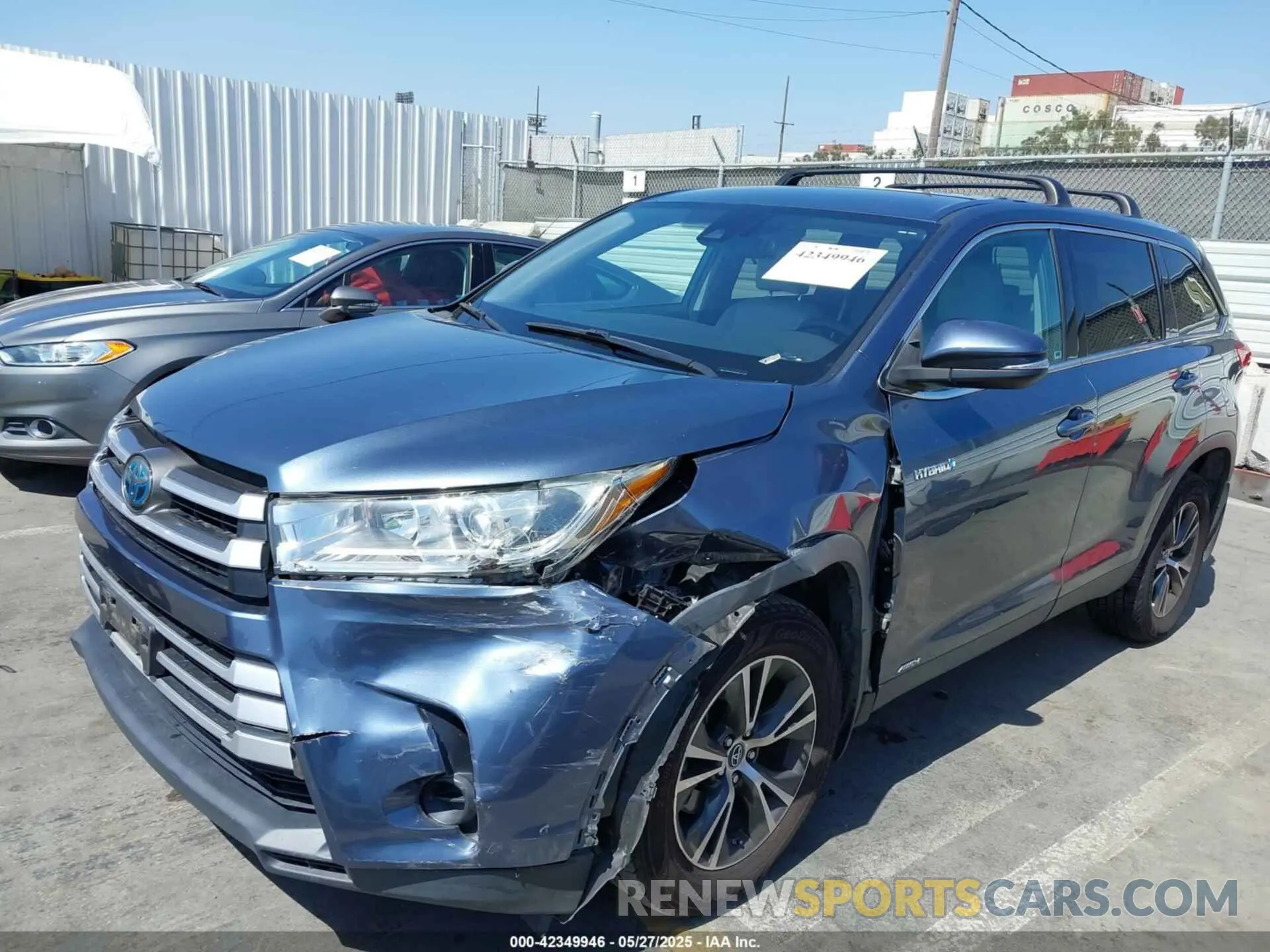 6 Фотография поврежденного автомобиля 5TDBGRFHXKS074774 TOYOTA HIGHLANDER HYBRID 2019