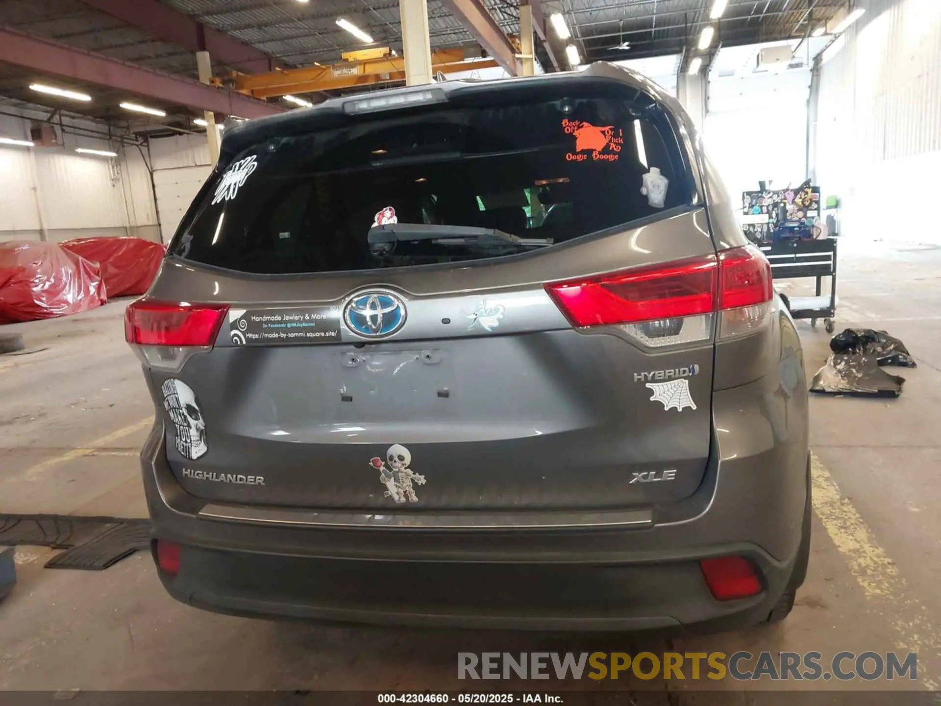 16 Фотография поврежденного автомобиля 5TDJGRFH5KS076623 TOYOTA HIGHLANDER HYBRID 2019