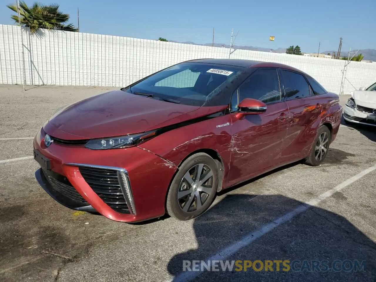1 Фотография поврежденного автомобиля JTDBVRBD0KA006313 TOYOTA MIRAI 2019