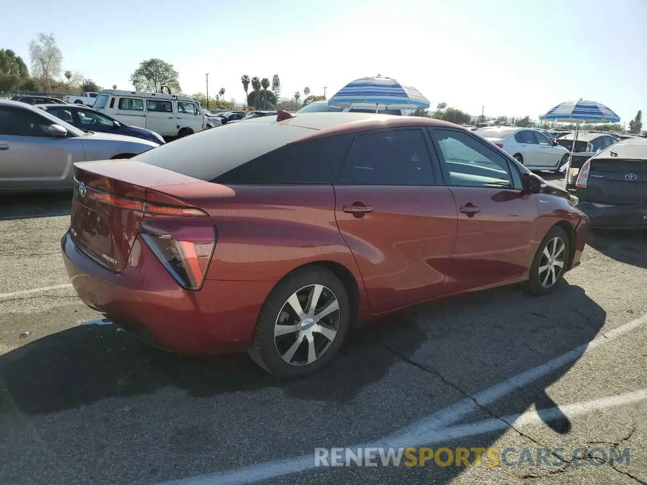 3 Фотография поврежденного автомобиля JTDBVRBD0KA006313 TOYOTA MIRAI 2019
