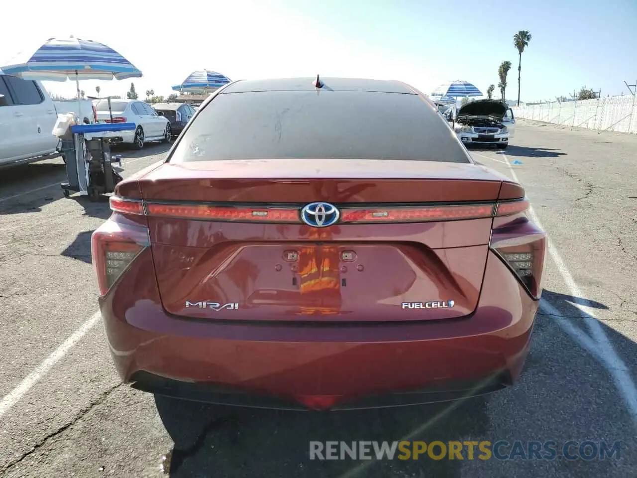 6 Фотография поврежденного автомобиля JTDBVRBD0KA006313 TOYOTA MIRAI 2019