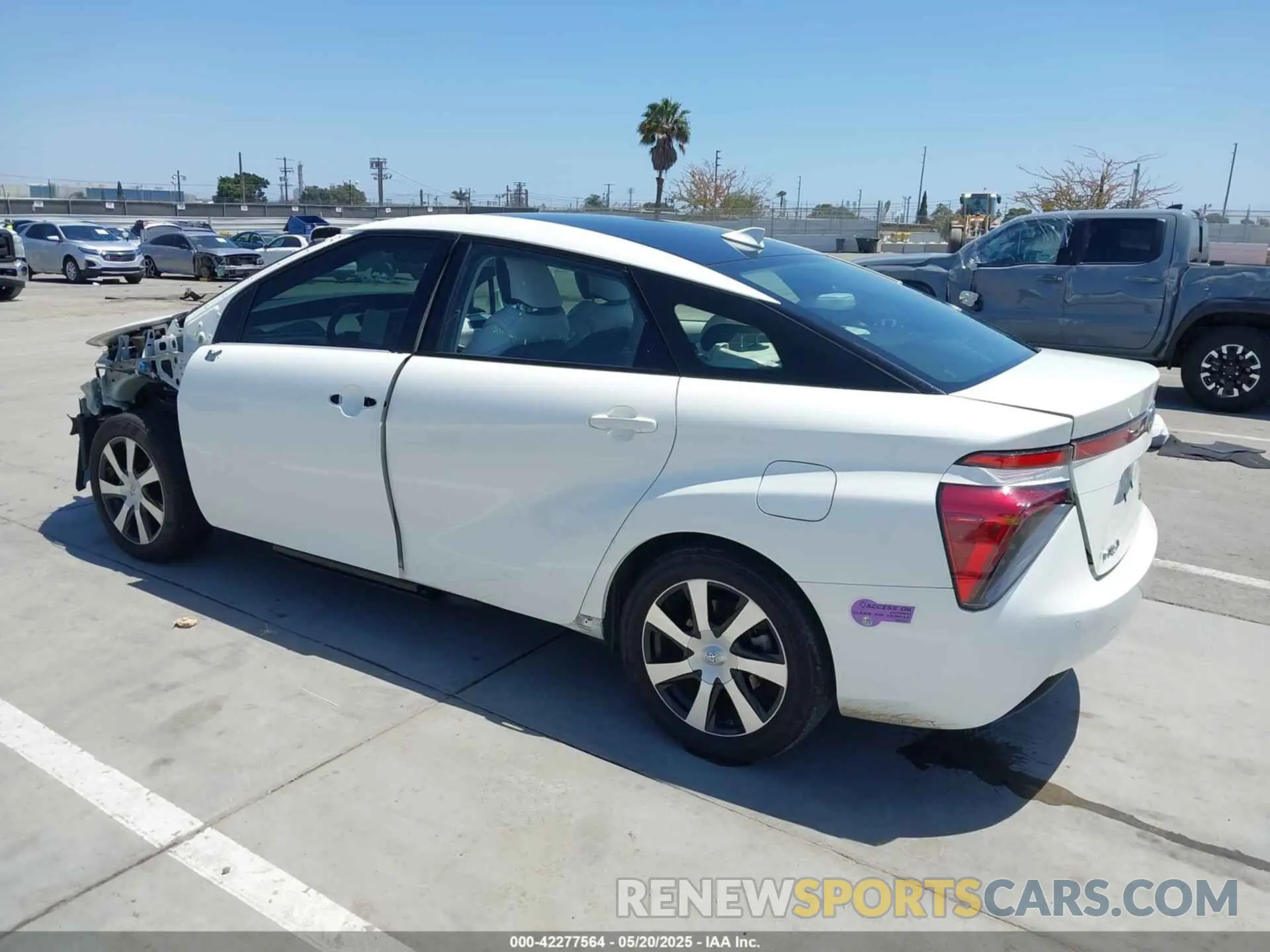 3 Фотография поврежденного автомобиля JTDBVRBD2KA007074 TOYOTA MIRAI 2019