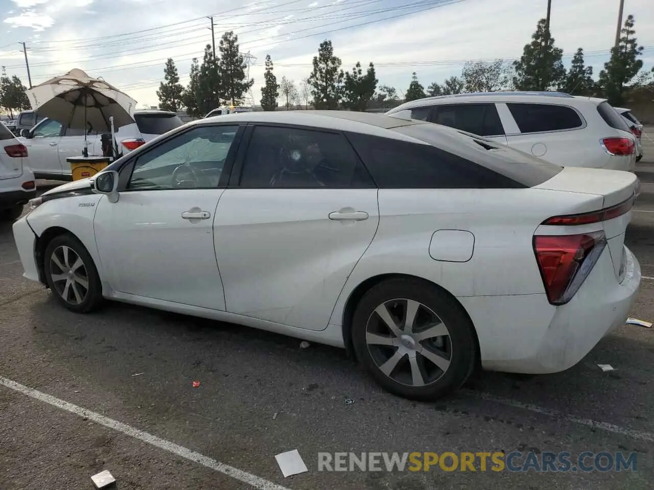 2 Фотография поврежденного автомобиля JTDBVRBD4KA005939 TOYOTA MIRAI 2019