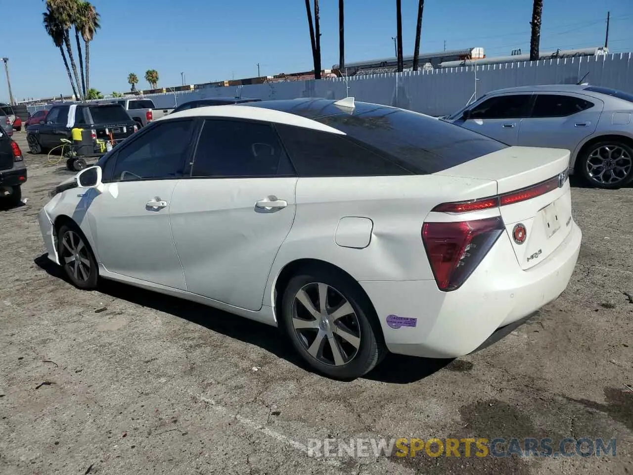 2 Photograph of a damaged car JTDBVRBD5KA005562 TOYOTA MIRAI 2019