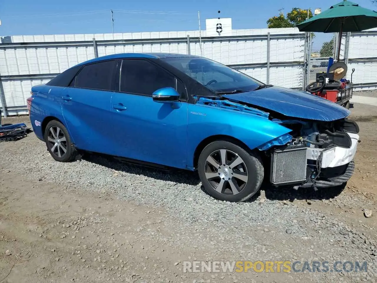 4 Фотография поврежденного автомобиля JTDBVRBD5KA005917 TOYOTA MIRAI 2019