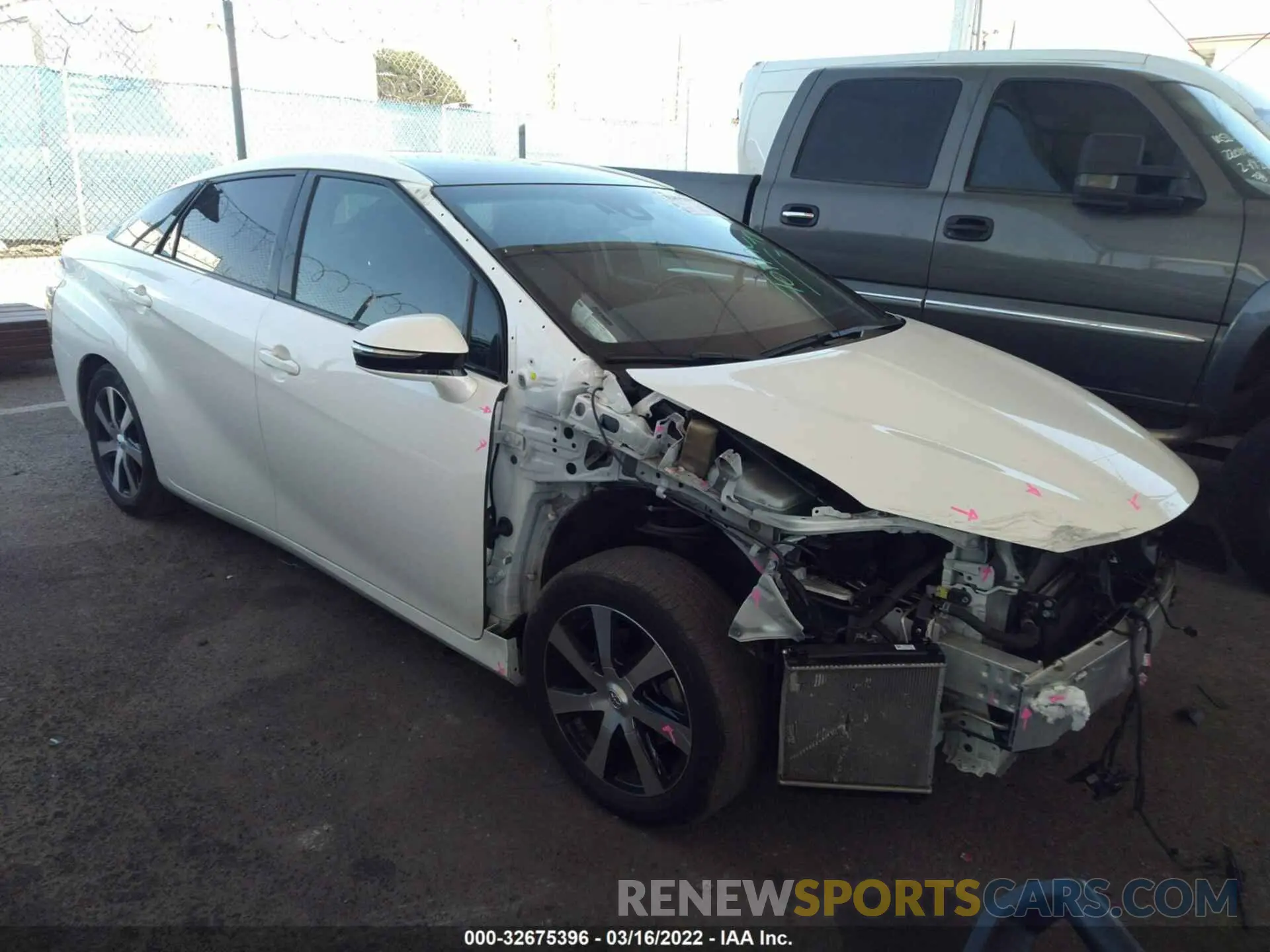 1 Photograph of a damaged car JTDBVRBD5KA006355 TOYOTA MIRAI 2019