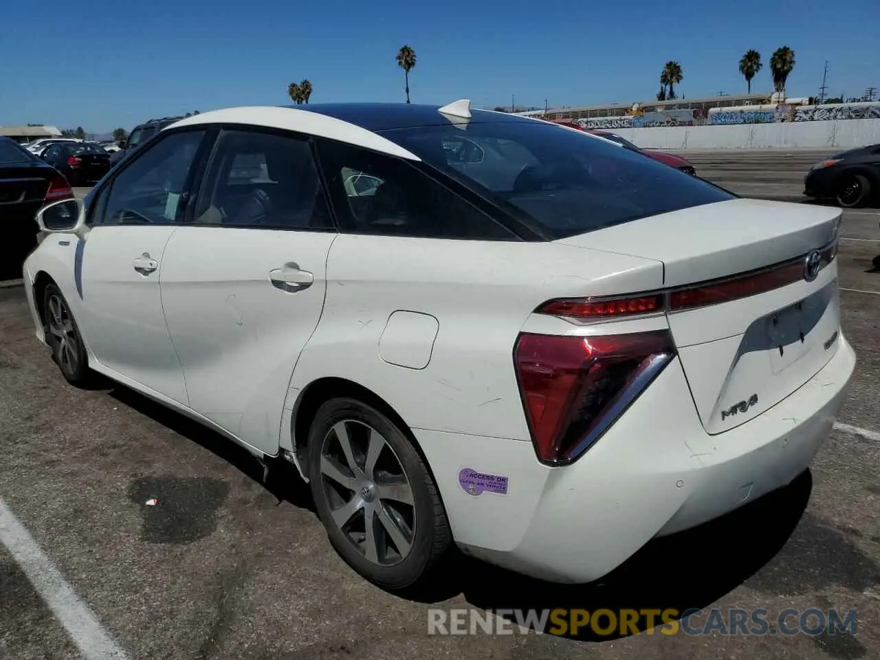 2 Photograph of a damaged car JTDBVRBD6KA006364 TOYOTA MIRAI 2019