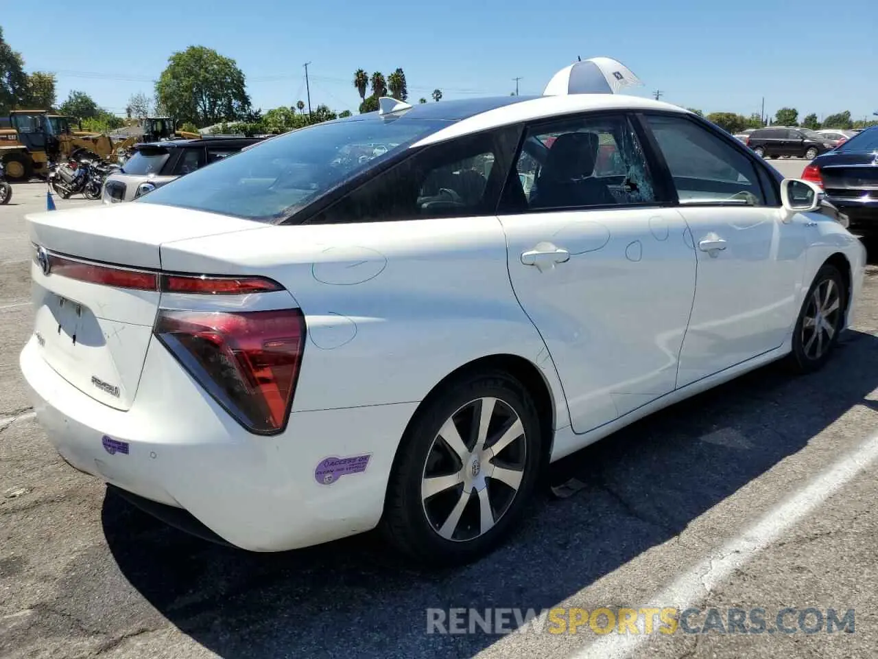 3 Photograph of a damaged car JTDBVRBD6KA006364 TOYOTA MIRAI 2019