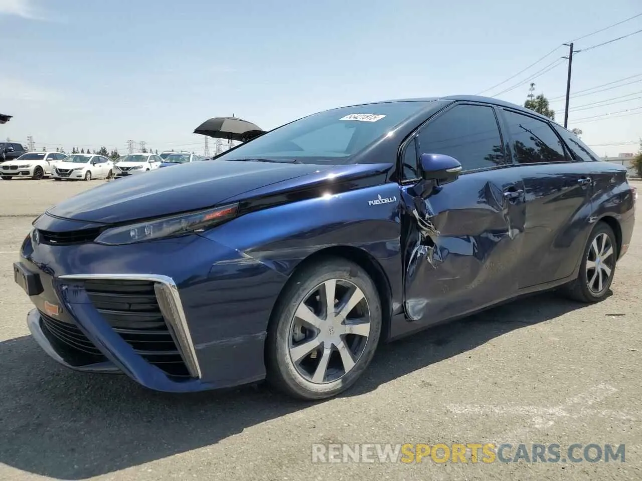 1 Photograph of a damaged car JTDBVRBD7LA008027 TOYOTA MIRAI 2020