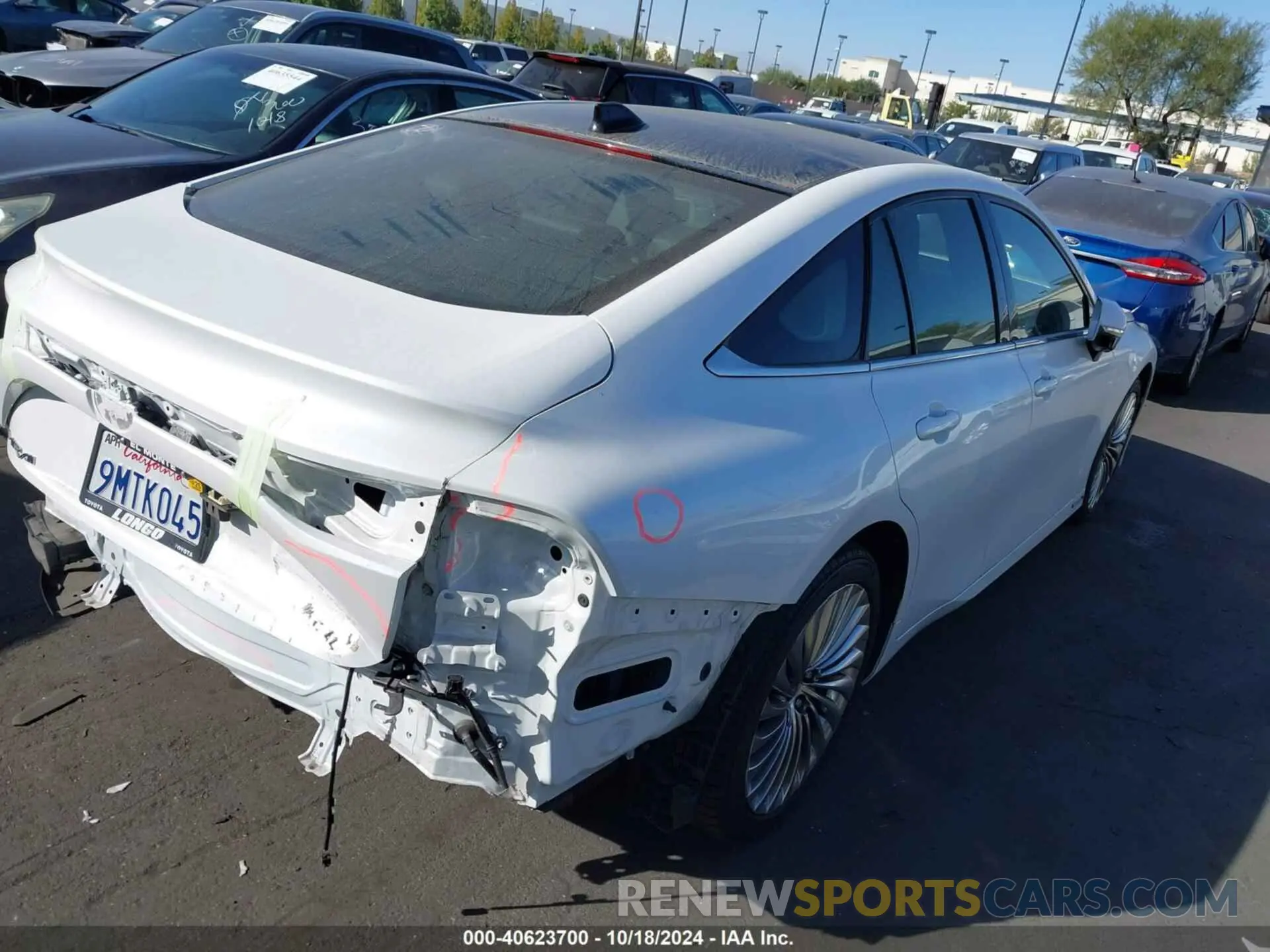 4 Фотография поврежденного автомобиля JTDAAAAA2MA000595 TOYOTA MIRAI 2021
