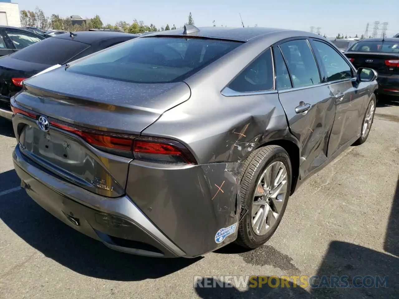 4 Фотография поврежденного автомобиля JTDAAAAA9MA003574 TOYOTA MIRAI 2021