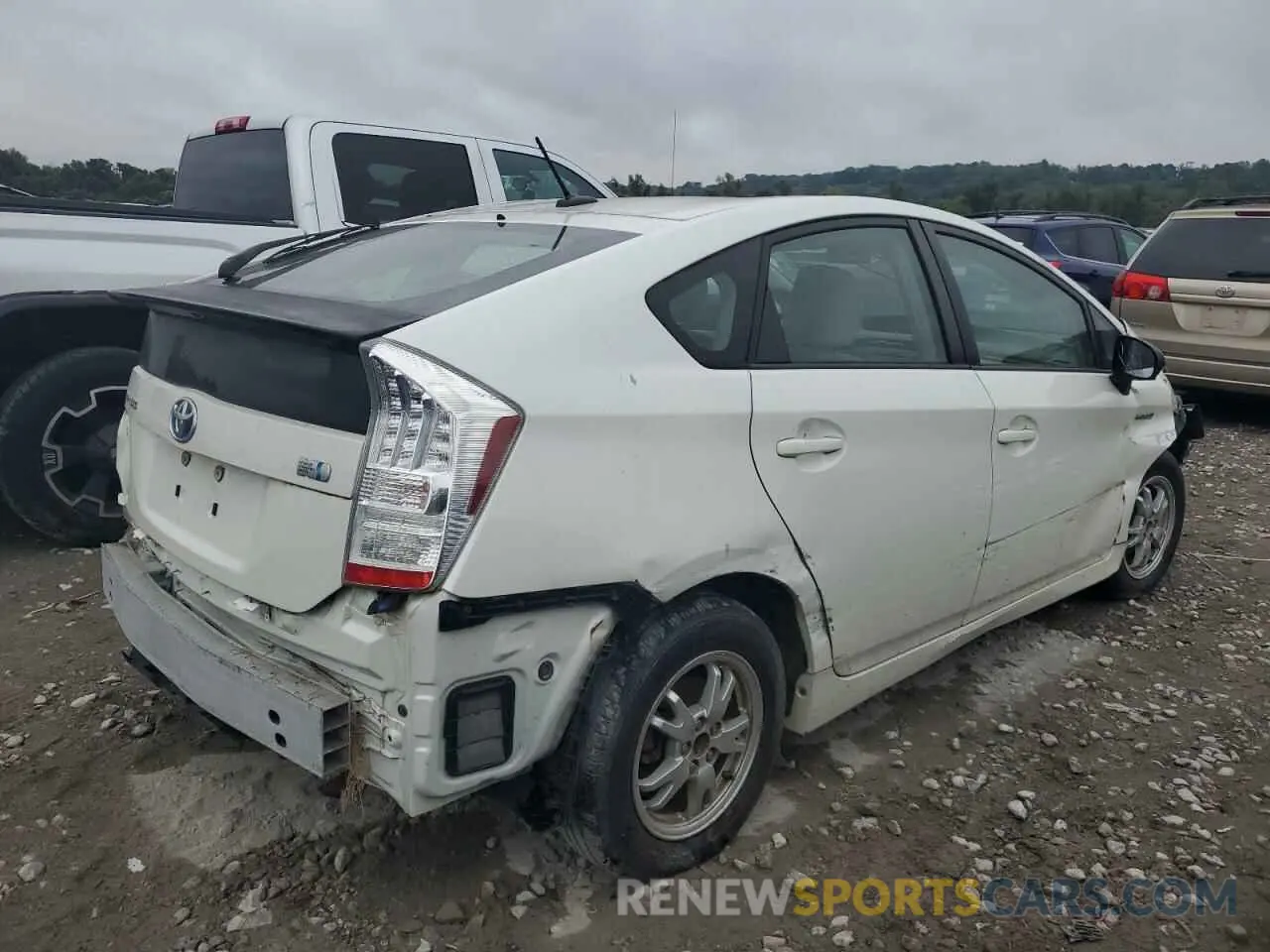 3 Фотография поврежденного автомобиля JTDKN3DU8A0043821 TOYOTA PRIUS 2010