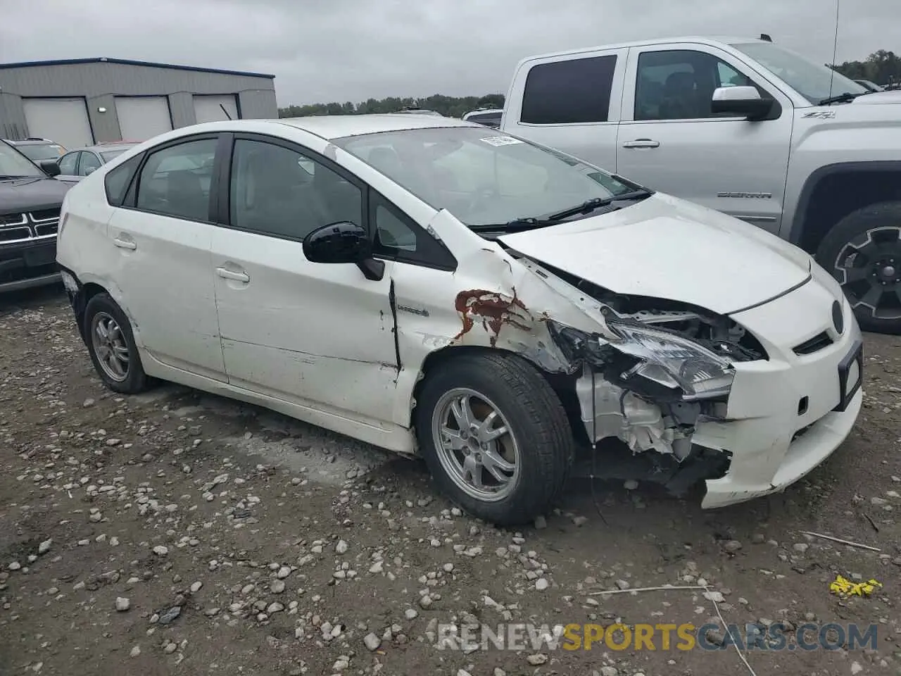 4 Фотография поврежденного автомобиля JTDKN3DU8A0043821 TOYOTA PRIUS 2010