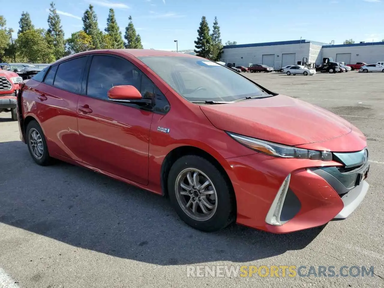 4 Photograph of a damaged car JTDKARFP0K3118016 TOYOTA PRIUS 2019