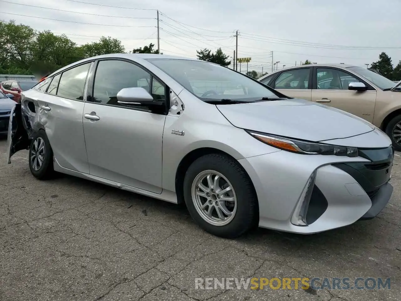 4 Фотография поврежденного автомобиля JTDKARFP1K3112080 TOYOTA PRIUS 2019