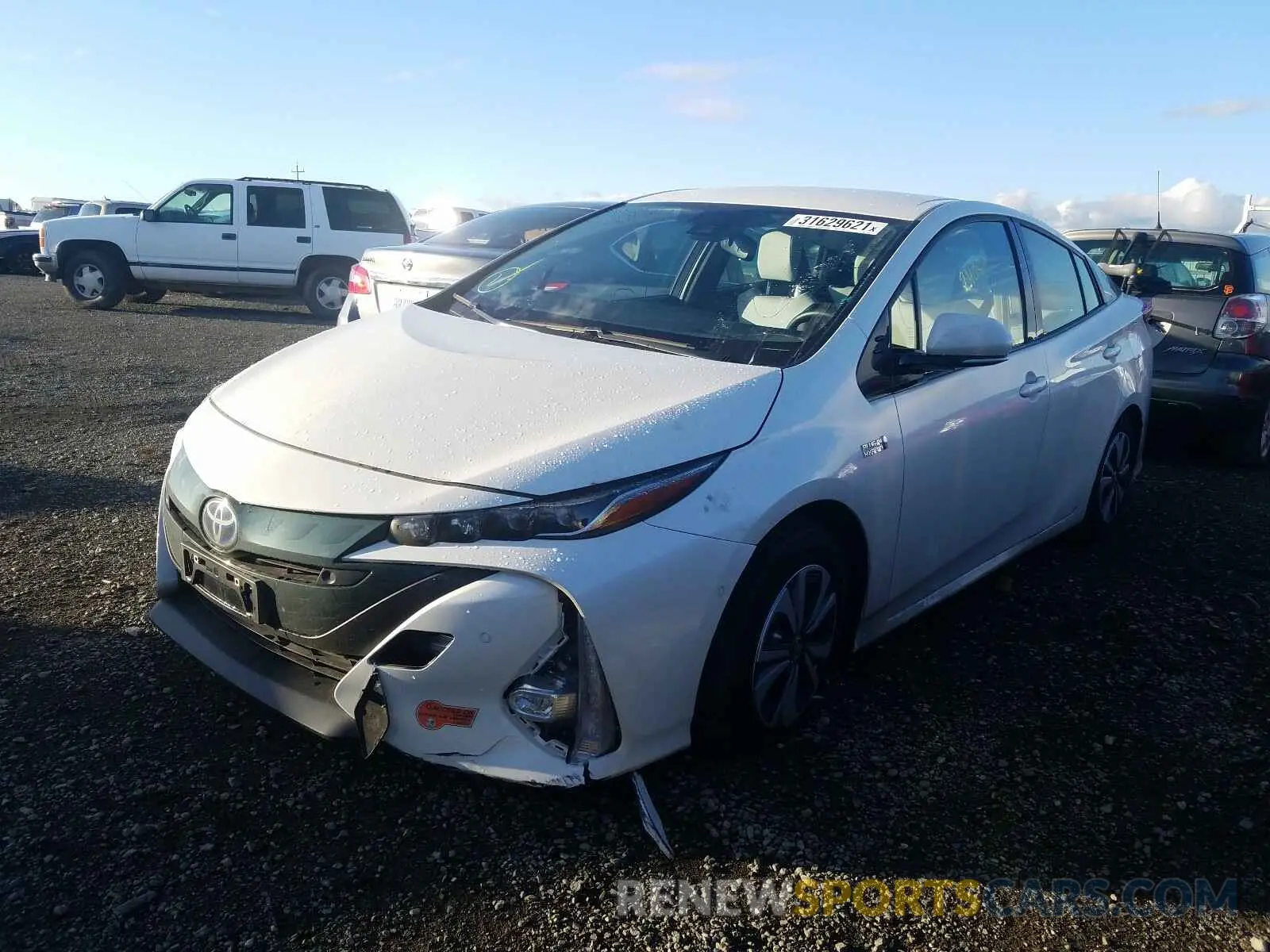 2 Photograph of a damaged car JTDKARFP2K3115392 TOYOTA PRIUS 2019