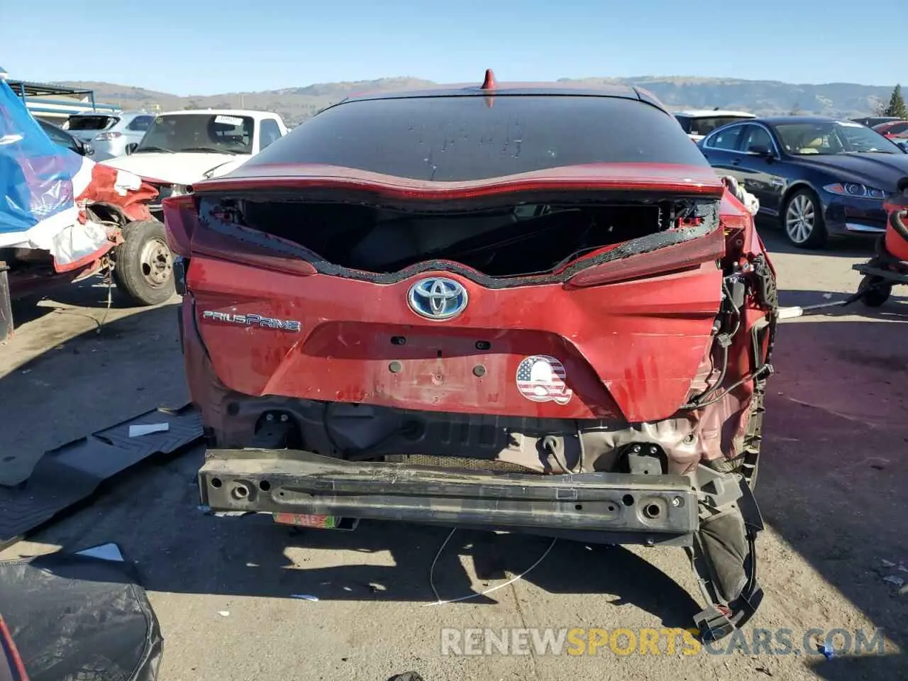 6 Фотография поврежденного автомобиля JTDKARFP2K3118888 TOYOTA PRIUS 2019