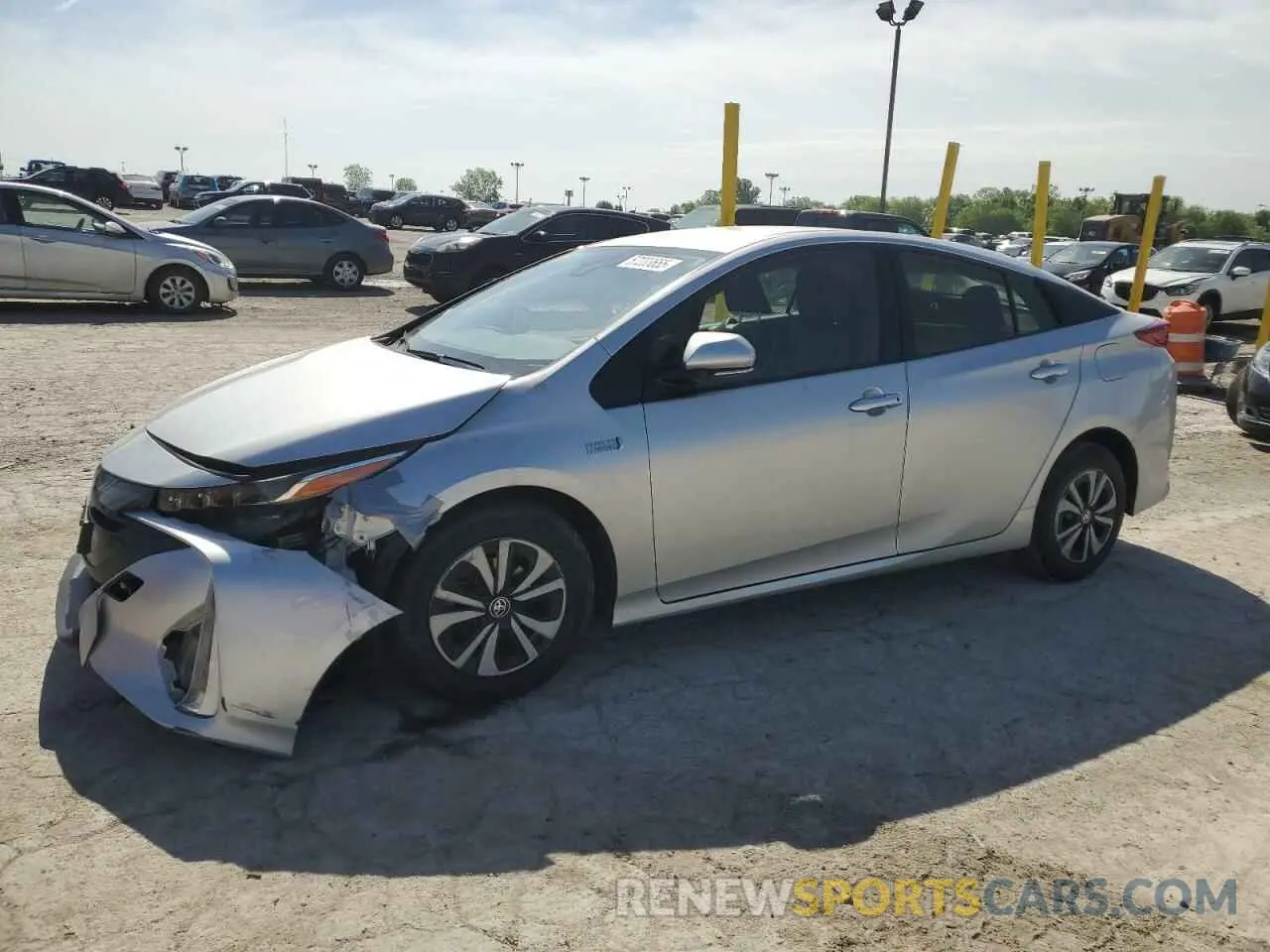 1 Photograph of a damaged car JTDKARFP3K3105146 TOYOTA PRIUS 2019