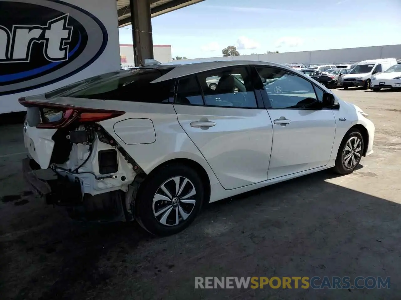 3 Photograph of a damaged car JTDKARFP3K3114820 TOYOTA PRIUS 2019